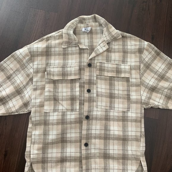 Princess Polly Check Shirt/Coat - Picture 4 of 5